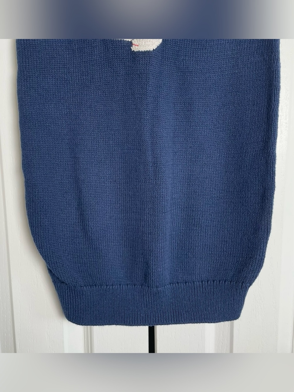 Polo Ralph Lauren Kid's Girls Blue Polo Bear Sweater Dress Size M (8-10) Blue - Picture 9 of 16